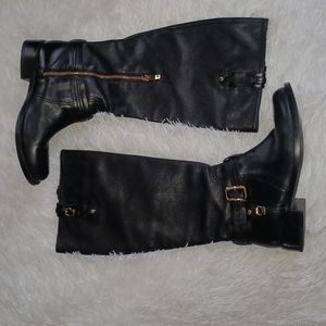 Vince Camuto Black Leather Boots